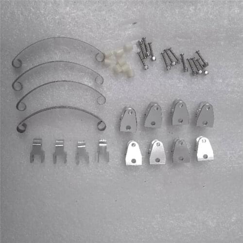 Spare Parts Upgrade Metal Ear Lifting Plate Shock Absorber Set for WPL B1 B-1 B14 B-14 B24 B-24 C14 C-14 C24 C-24 RC Car