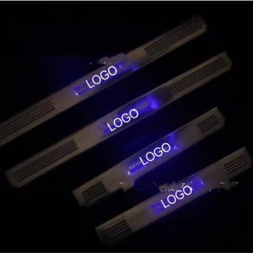 Led door sill protect scuff plate for Mercedes Benz E Class C Class W212 W210 W211 accessories illuminated door sills