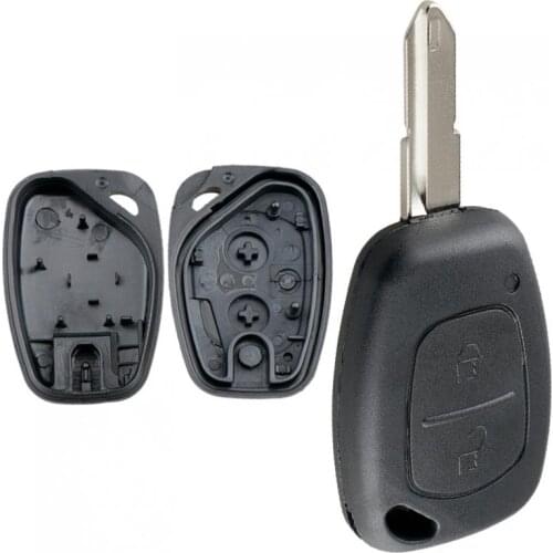 2 Buttons Car Remote Key Shell with 206 Blade Fit for Renault Traffic Master Vivaro/Movano/Kangoo