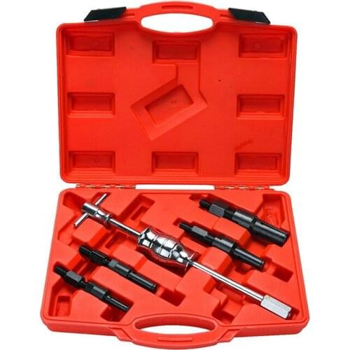 5PCS Blind Hole Inner Bearing Puller Kit Internal Bearing Blind Hole Remover Extractor Puller Slide Hammer Tool Kit Set