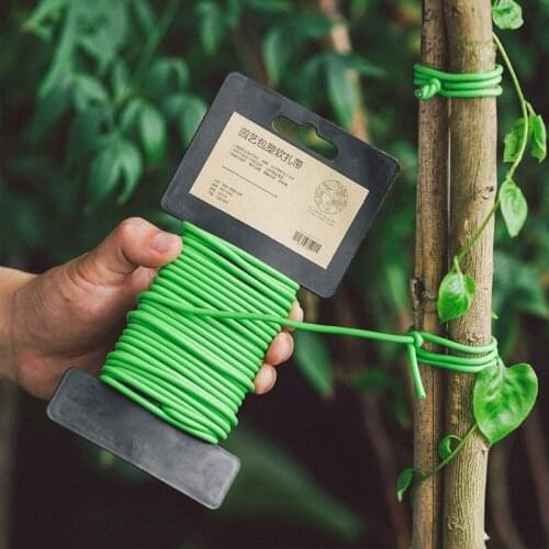 8 M TPR Soft Plastic Green Gardening Bundle Binding Line Flower Branch Vine Binding Tie Shaping Tie Line Gardening Tools