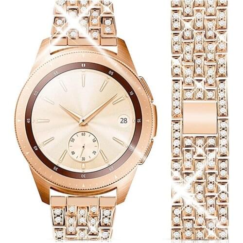 Diamond Band Metal Crystal for Garmin Vivoactive 3 4 4s Bracelet Wristband womanStrap for Forerunner 245/645 Venu 2 2s