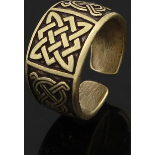 Antiquing Slavic Svarog Square Star Rus Amulet Goth Ancient Rings For Women Talisman Jewelry Pagan Men Ring