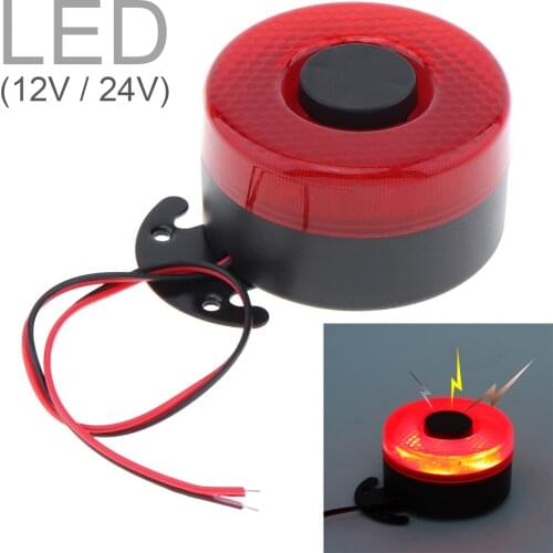 12V / 24V Reverse Accessories Beeper Horn Vehicle Auto Warning Back Up Car Reversing Alarm Speaker Buzzer Siren with Light New