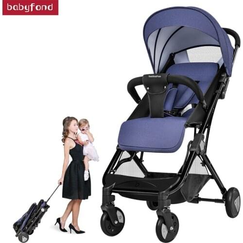 Babyfond stroller can sit& lie down baby stroller ultra-light portable high-view baby Pram foldable kid car