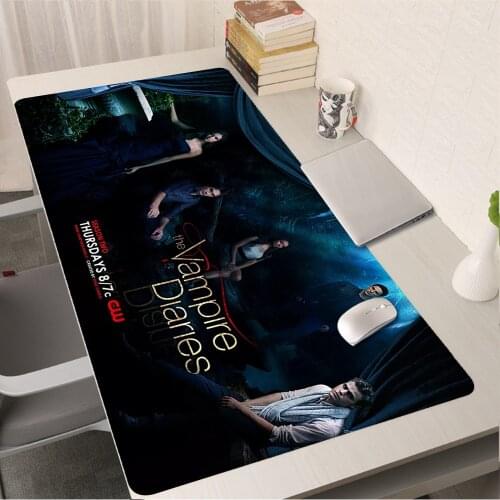 The Vampire Diaries Mouse Pad Anime Gaming Accessories Mousepad Gamer PC Completo Computer Varmilo Keyboard Cute Desk Mat