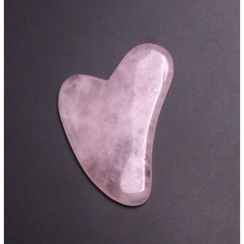 3pcs beauty & health facial massager Tool gua sha stone beads Natural Rose Quartzs Facial Roller Green Aventurine Skin Massagess