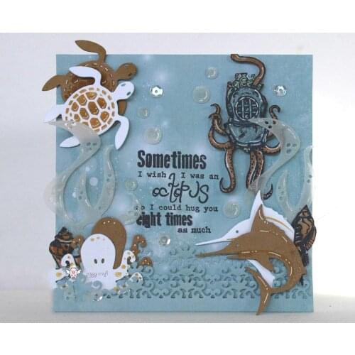 New Undersea creature seaweed metal Cutting Dies Stencils DIY Scrapbooking Paper/photo Cards Embossing Dies