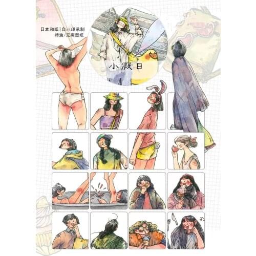 Lovely Little Holiday Washi Tapes Bullet Journal Masking Tape Adhesive Tape DIY Scrapbooking Washi Stickers