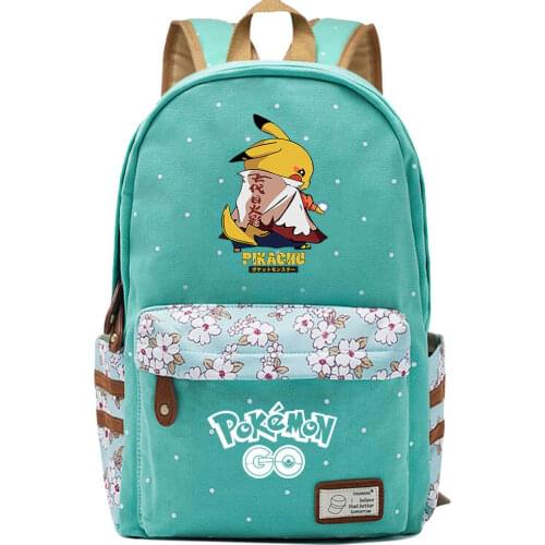 Pokemon Fashion Pikachu Teenage Schoolbags Girls Casual Backpack Cute School Supplies Anime Cartoon