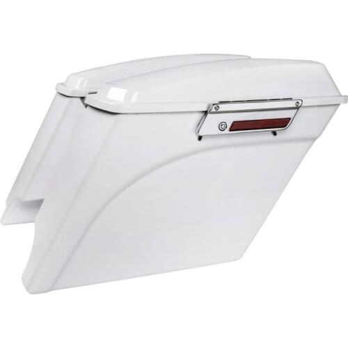 5" Extended Hard Saddle Bags W/ Lids For Harley Touring Electra Road Glide 93-13 Two Colors