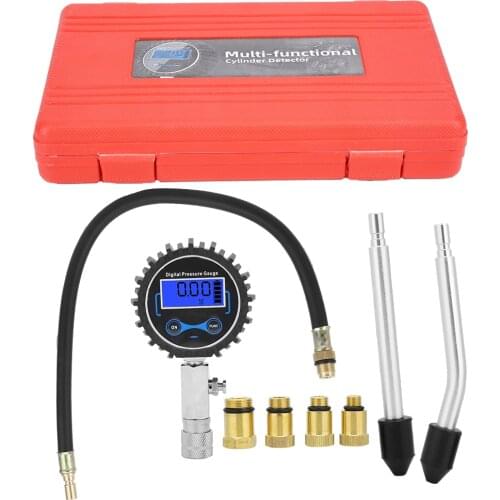 3 -200 PSI Engine Cylinder Pressure Detection Digital Gauge Repair Tester Kit