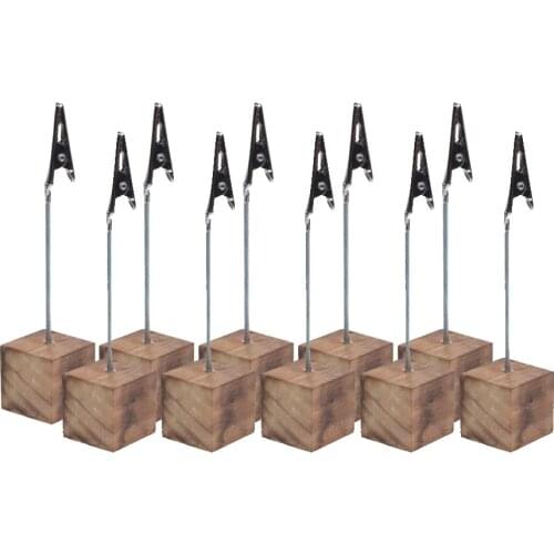 Set of 10 Nordic Style Photo Clip Holder Wedding Table Clip for Weding