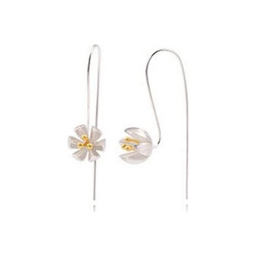 New Arrivals Korean Style Long Lotus Earrings For Women Lady Bridal Earrings Girls Gifts Pendientes Brincos 2021
