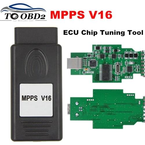 New MPPS V16 Auto ECU Chip Tuning Interface Multi-Language OBD OBDII Read&Write ECU Flasher For RDC15 EDC16 EDC17 High Quality