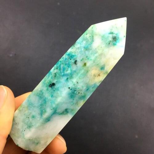 Natural green phoenix crystal sharp rod healing quartz energy ore crafts