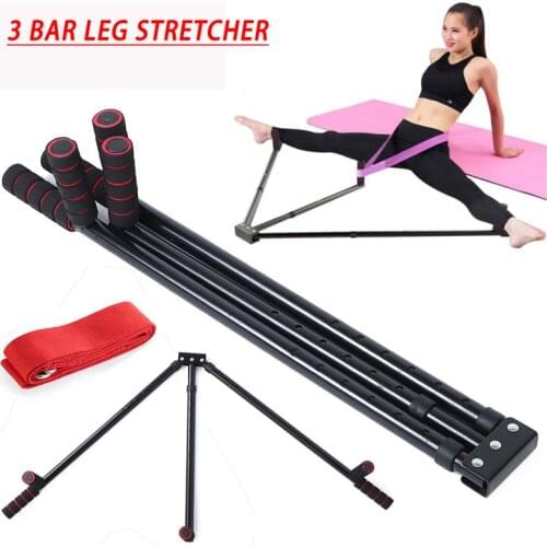 3 Bar Leg Stretcher Adjustable Split Stretching Machine Stainless Steel Split Machin Yoga Dance Exercise Flexibility Training