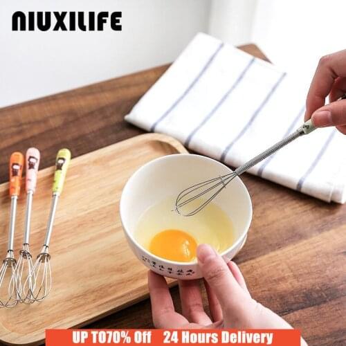 NIUXILIFE Manual whisk Mixer Whisk Hand Shaker Egg Stirrer Essential Hands Sauce Utensil