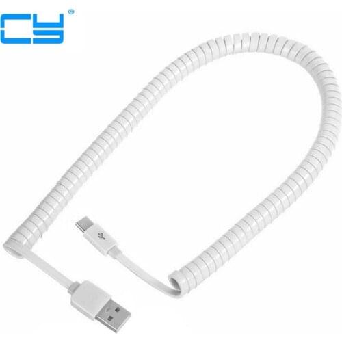 Trecho USBC USB-C 3.1 USB Tipo C para USB 2.0 A Macho Plana Slim Cabo de dados 250 cm 2.m para Tablet & Mobile Phone branco