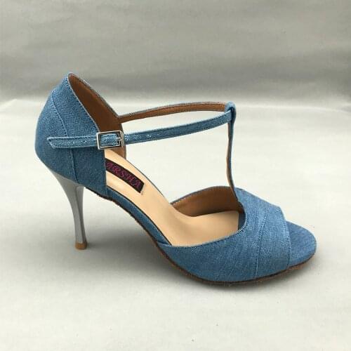 9cm high heel Sexy Latin Dance Shoes For women Salsa shoes pratice shoes comfortable latin shoes MS6239JS low heel available