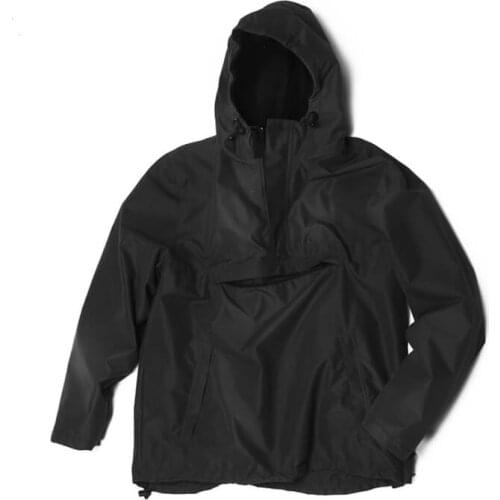 Windbreaker waterproof hunting cap fleece jacket Black Green