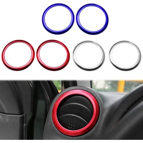 1 Pair Air Conditioning Outlet Decoration Ring for Suzuki Jimny Car Outlet Trim Cover Sticker Car Styling Interior Accessories