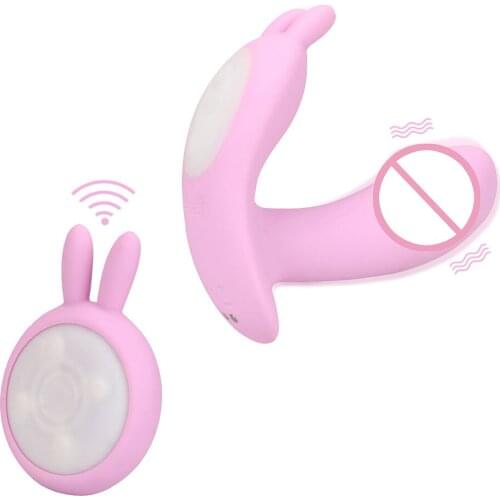 10 Vibration Modes Wearable Rabbit Vibrator Smart Heating Remote Control G-spot Clitoral stimulation Dildo Vibrator