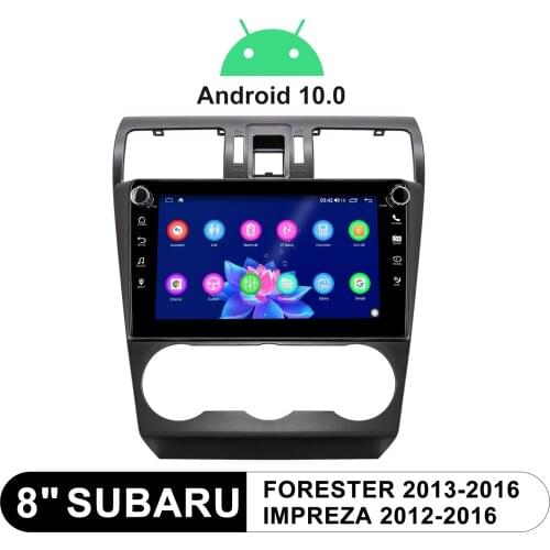 8 Inch Radio 1 din Head Unit Android 10.0 Car Audio System Car Multimedia Player For Subaru Forester 2013-2016 Impreza 2012-2016