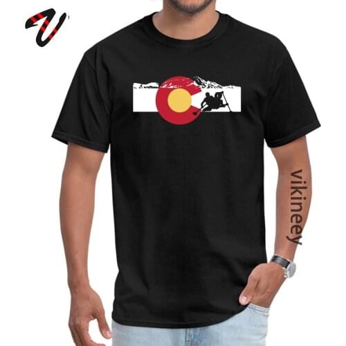 Whitewater Rafting Colorado Flag Lawyer Group Tops Tees Latest Westie Sleeve Men Tshirts Hip hop Fall T-Shirt O Neck
