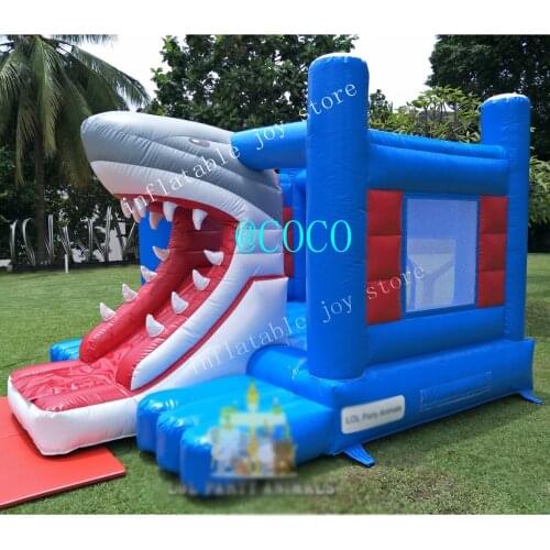Free air ship to door! inflatable bouncer castle jumping bed bouncy house, custom new style bouncy house with slide combo