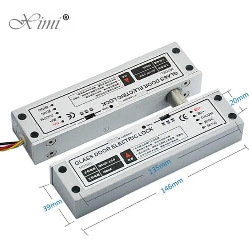 Security Electric Drop Bolt Lock for Glass Door Electronic Door Lock 5 Lines Low Temperature Electric Lock With Time Delay 620