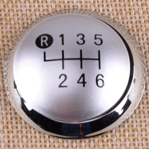 CITALL 6 Speed Chrome Car Gear Shift Stick Knob Cap Cover Decoration Fit for Toyota Auris 2007 2008 2009 Accessories