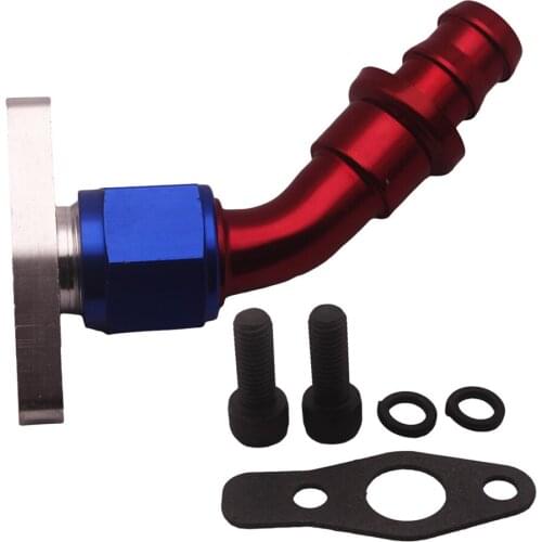 For 45 Degree Swivel Fuel Oil Gas Line Push On Hose End 10AN AN-10 Fitting