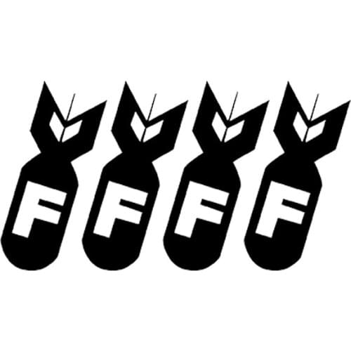 Hot Interesting Missile Car Sticker Motorcycle Decals Vinyl PVC 15cm*8cm Motorcycle Waterproof Bumper KK Decal