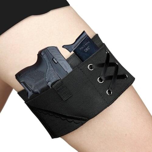 New Holster Black Holsters Thigh Sexy Woman Tactical Gun Garter Case for Weapons for PT-22. 22 caliber Tcp. 380 Revolver Bag