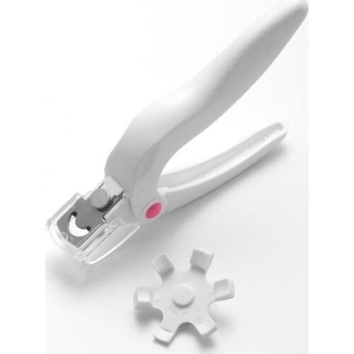 White Flat Cut U-shaped Nail Clippers Trimmer False Nails Tips Edge Snijder Manicure gereedschap Phototherapy Nail Scissor TSLM2
