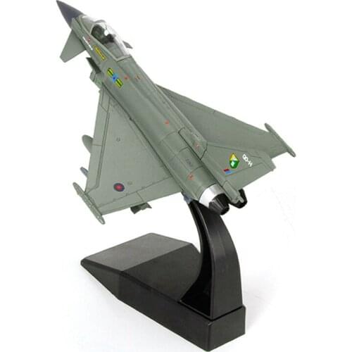 UKef2000 Strike Fighter Simulation Model 16.5cm Length 1:100 Scale for Ornaments Collection or Airshow