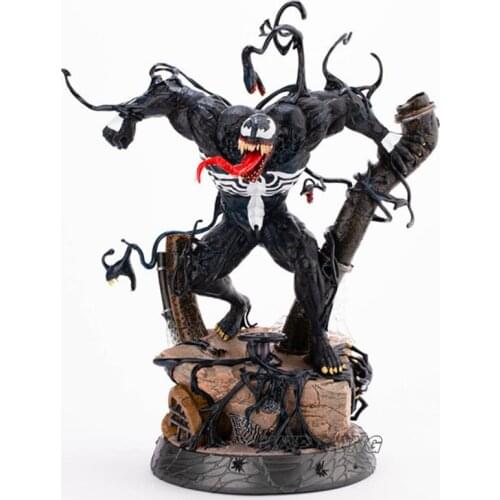 Hasbro Avengers Super Hero Venom battle form Statue PVC Full-length Action Figure Desk Decoration Collection Model Toy 38cm