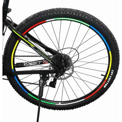 Deemount 2Sets Light Reflective Stickers for Bicycle Rim Auto Light Sensitive Reflection Safe Cycling Riding Visual Warning