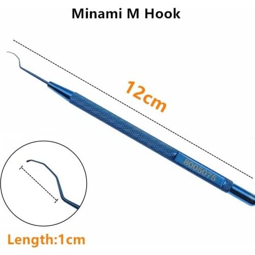 Titanium Minami M-Hook Chopper Splitter Veterinary Ophthalmic Pet Surgical Instruments