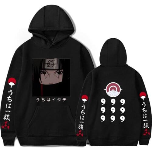 Kakashi anime Hoodies men/womens Sweatshirts Hip hop fashion Streetwear clothes Casual Sasuke boys Hooded Jacket Oversized