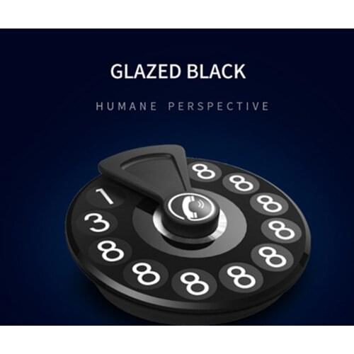 Temporary Parking Stop Sign Phone Number Card Moving Car Moving License Plate Stickers Creative Interior Wit