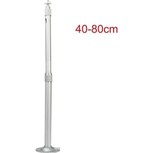 40-80cm Retractable CCTV Security Aluminum Silver Camera Bracket Ceiling Mount