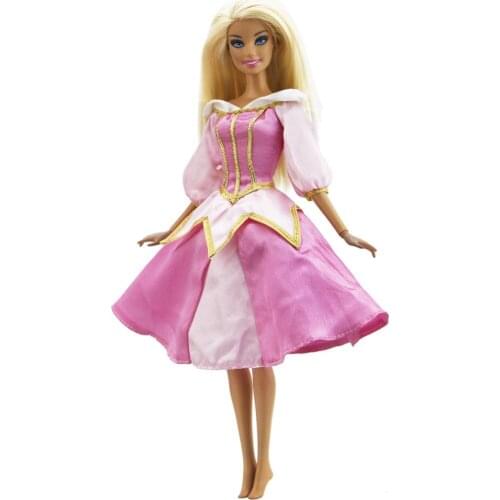 High Quality Princess Dress Evening Party Wedding Gown Skirt Clothes for Barbie Doll Accessories Dollhouse Baby Girl DIY Toy