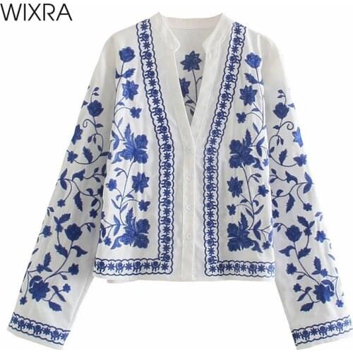 Wixra Blouses With Embroidery