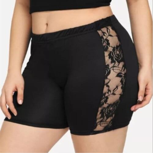 High Waist Shorts Mesh Patchwork Women Workout Fitness Clothing Exercise Quick Hollow Out Shorts Elastic Skinny Casual Shorts