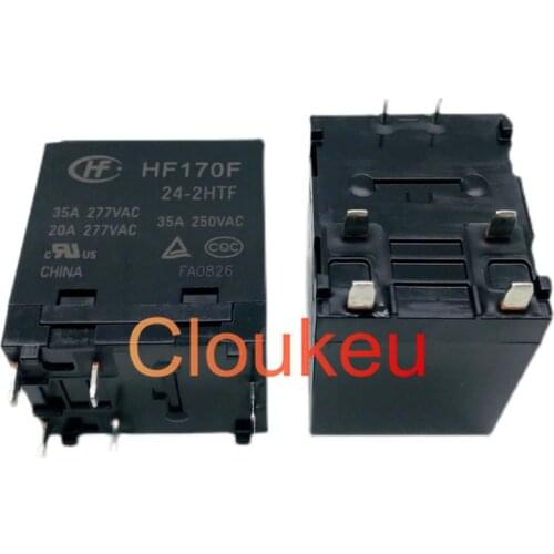 10Pcs Relay HF170F-6 12 24-2HTF DC6V 12V 24V 35A 6pin