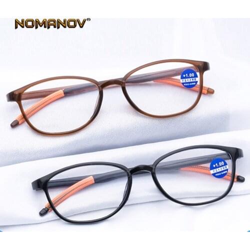 !!! 2 Paris !!! Retro Round Super elastic Tr90 Anti-fatigue Reading Glasses +0.75 +1.25 +1.5 +1.75 +2 +2.25 +2.75 +3.25 TO +4