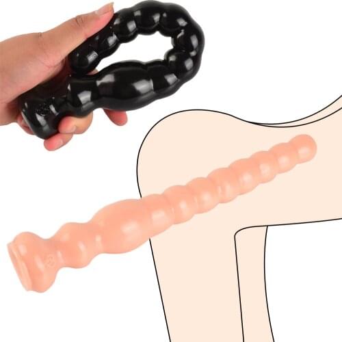 2 Sizes Long Anus Beads Balls Plug Prostata Massage Butt Plug Sex Toys for Women Masturbate Penis Anal Plug Man Gay Buttplug