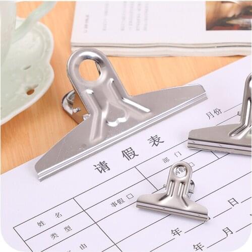 5pcs/lot Stainless Steel c02 Iron Clamp Dovetail School Cute Have Small And Big Size Paper Clip